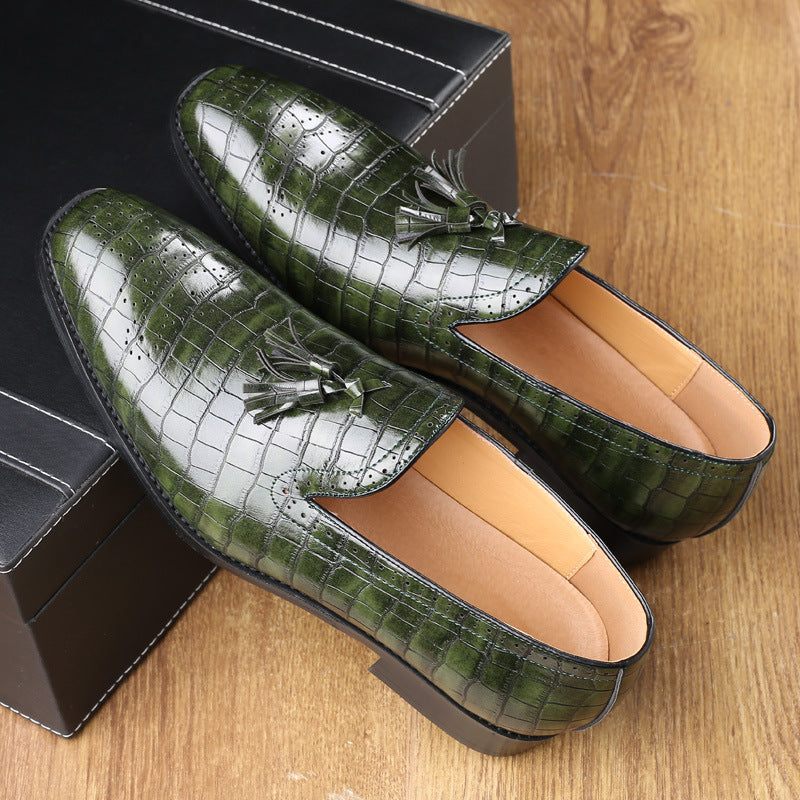 Brock leather shoes with tassel