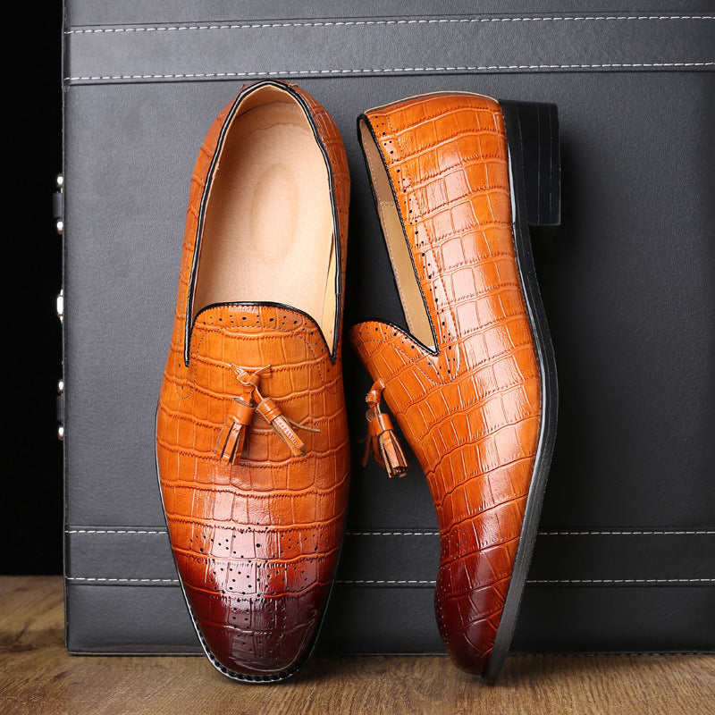Brock leather shoes with tassel