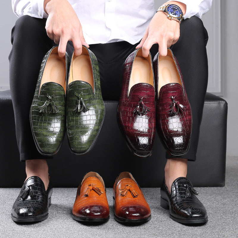 Brock leather shoes with tassel