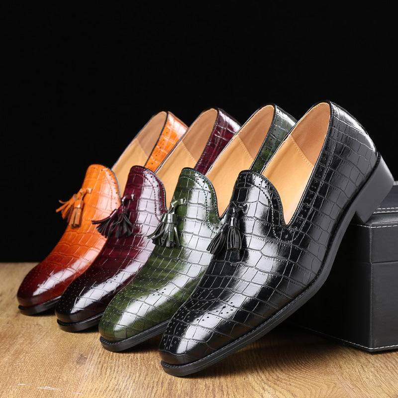 Brock leather shoes with tassel