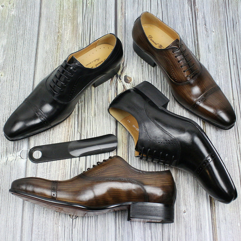 Pointed Oxford shoes