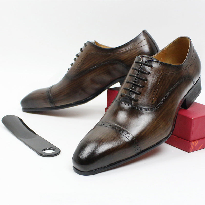 Pointed Oxford shoes