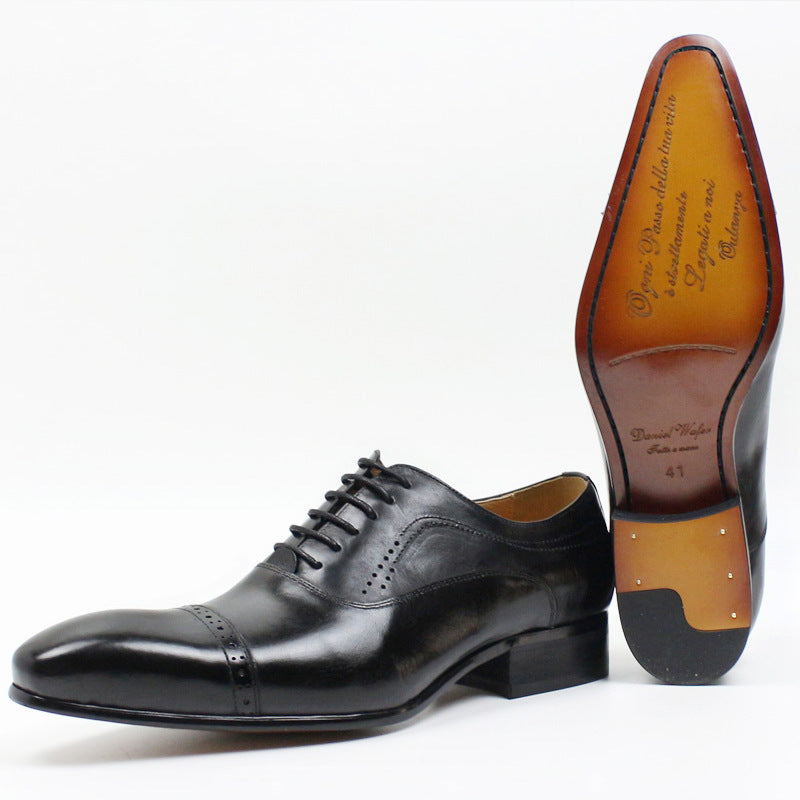 Pointed Oxford shoes