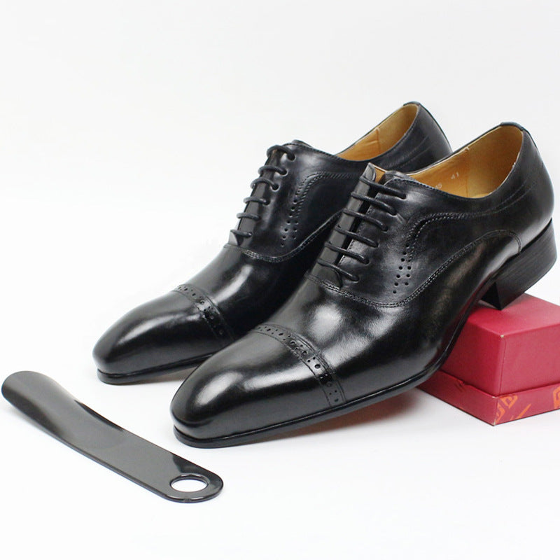 Pointed Oxford shoes