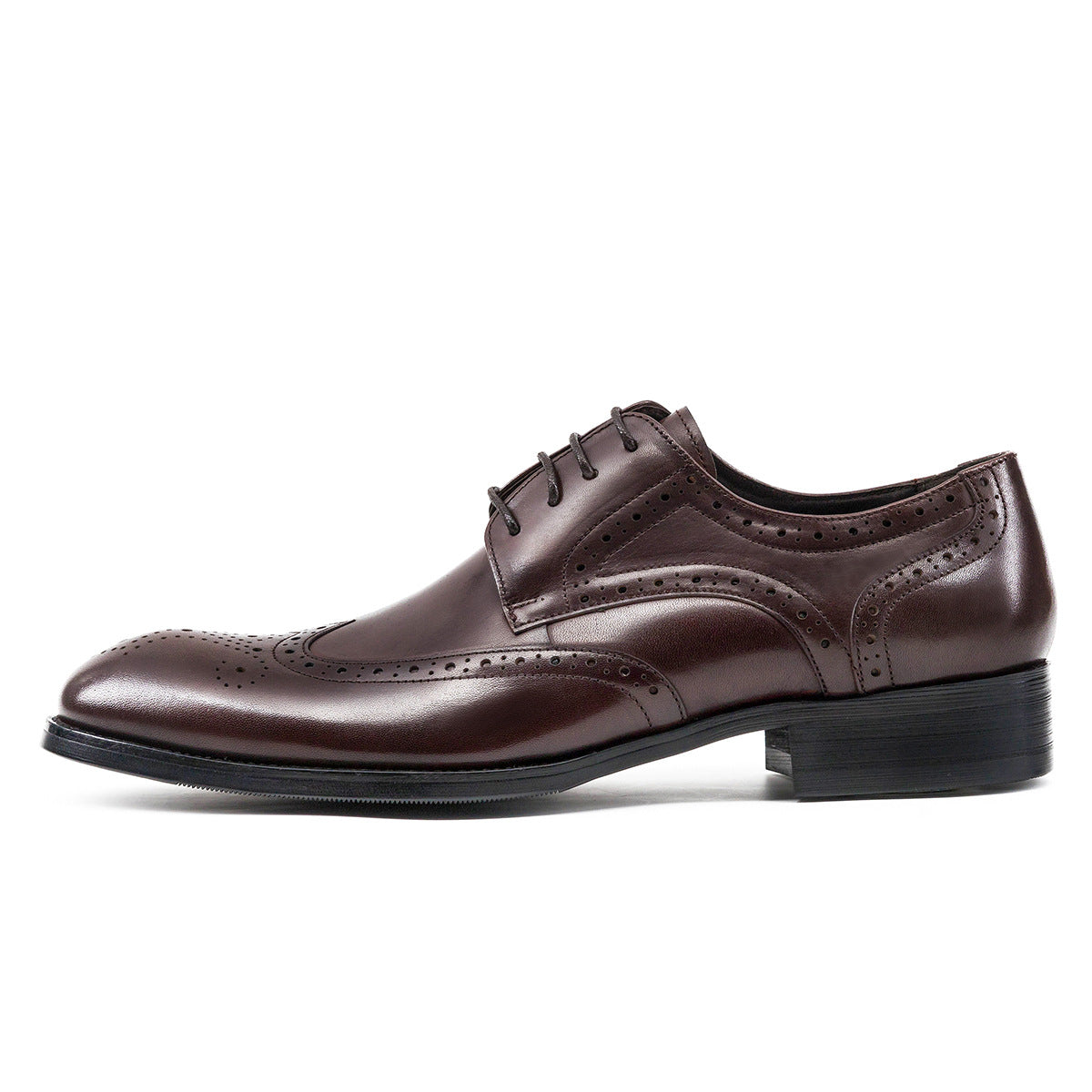 Brock carved casual leather shoes