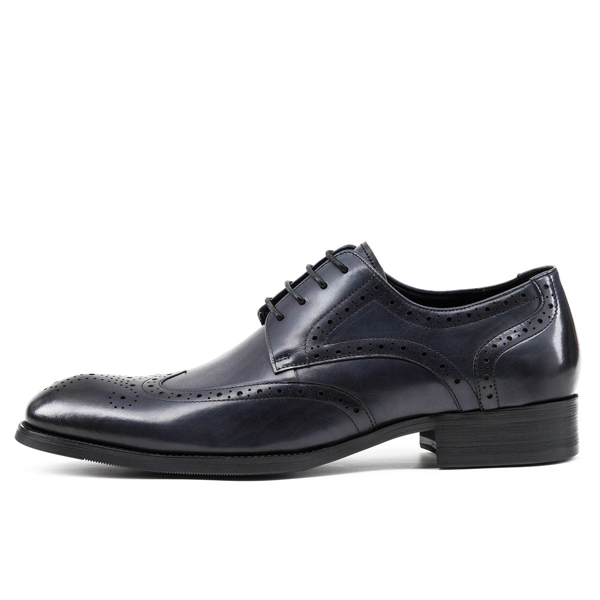Brock carved casual leather shoes