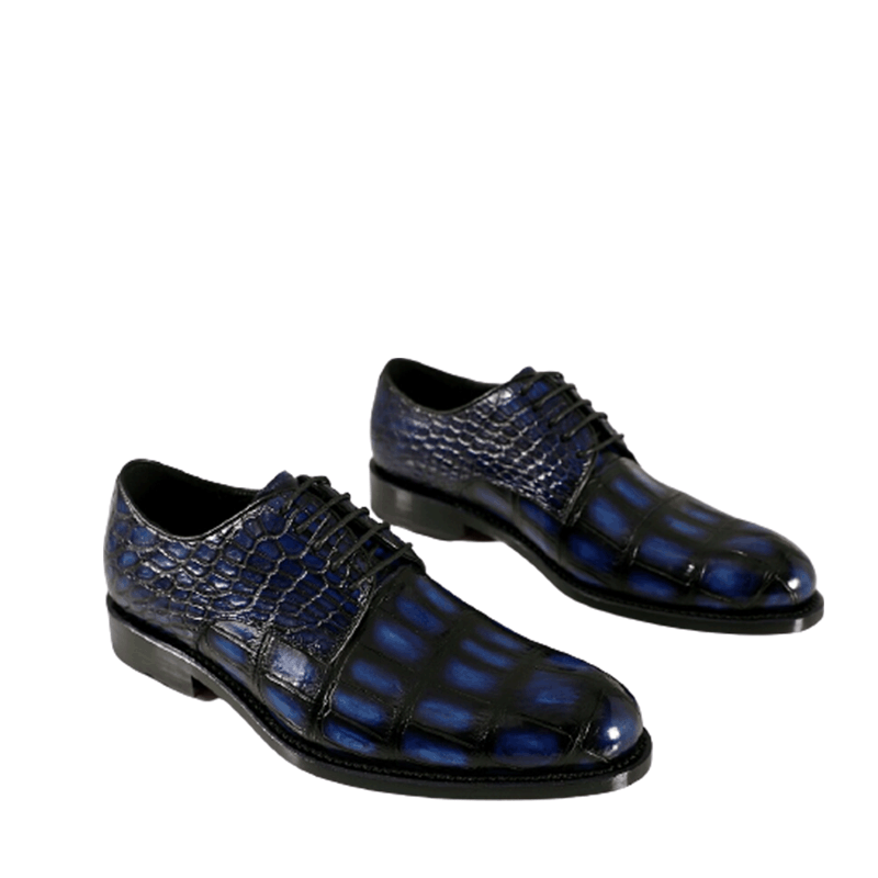 Alligator leather formal business hand rub Goodyear craft