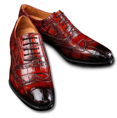 Gradient low-heeled business shoes