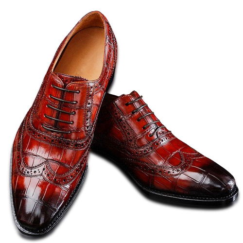 Gradient low-heeled business shoes