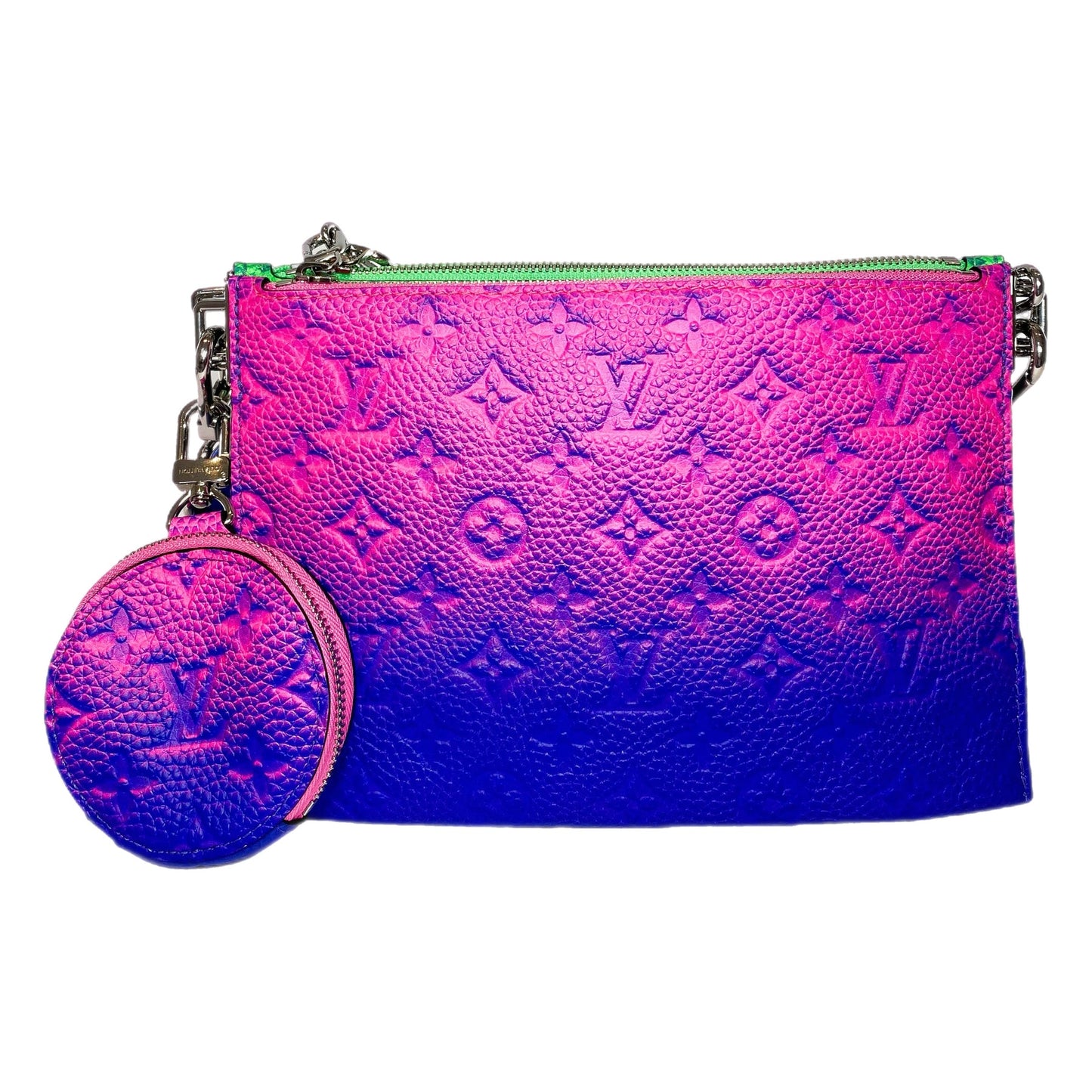 LOUIS VUITTON X VIRGIL ABLOH MULTICOLOR MONOGRAM ILLUSION TRIO POUCH