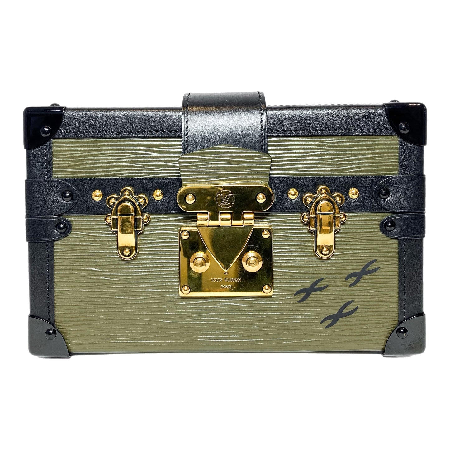 LOUIS VUITTON PETITE MALLE EPI KHAKI FANGO