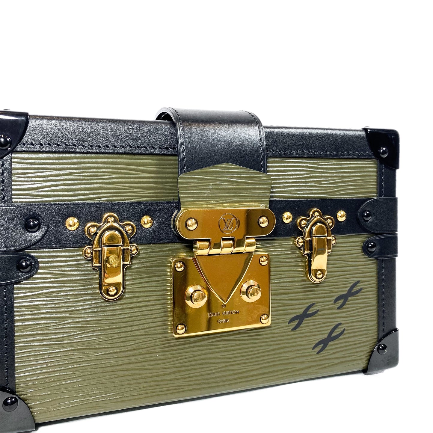 LOUIS VUITTON PETITE MALLE EPI KHAKI FANGO