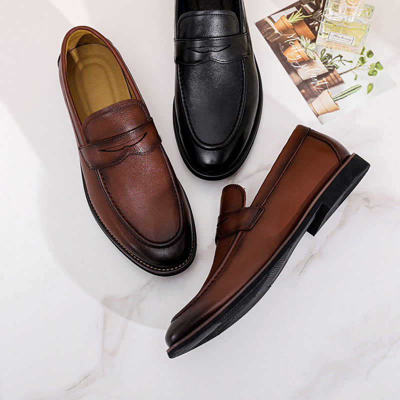 Business Men's Casual shoes Platform soled men's loafers