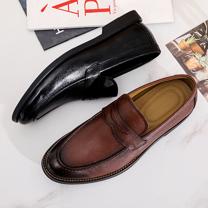 Business Men's Casual shoes Platform soled men's loafers