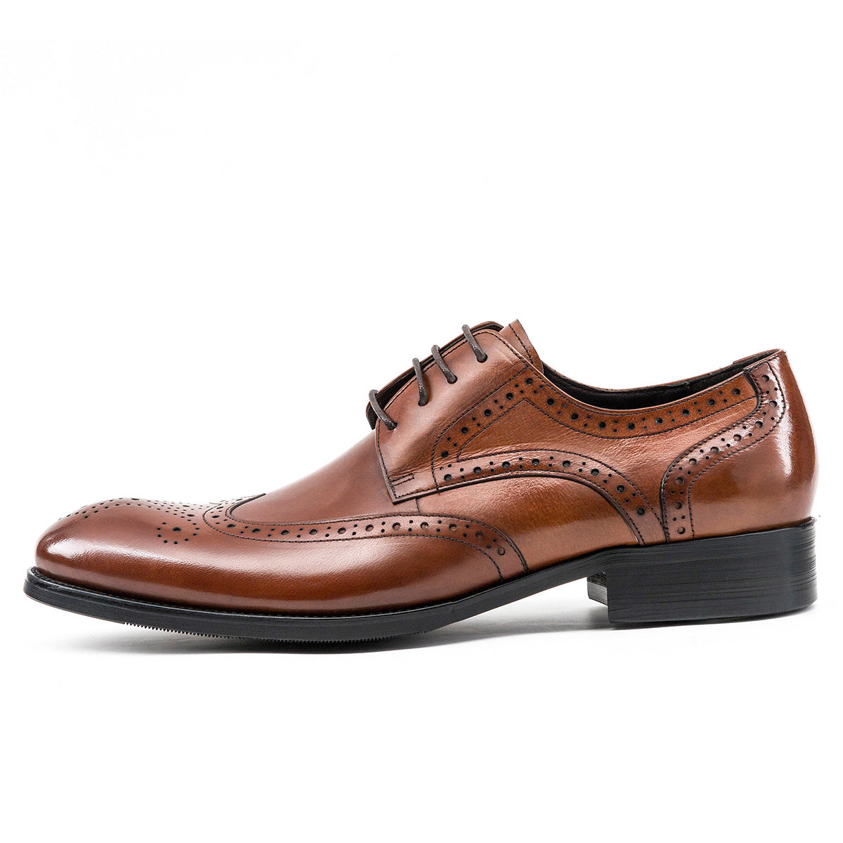 Brock carved casual leather shoes