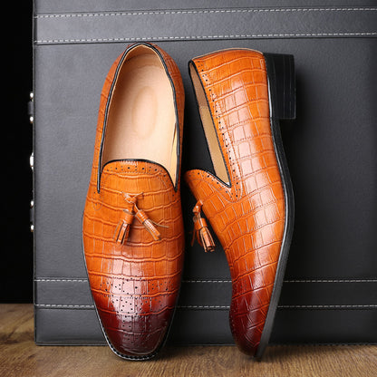 Brock leather shoes with tassel