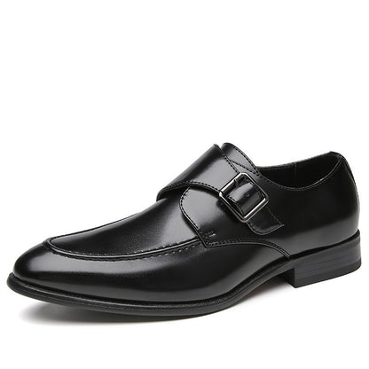 Buckle business leather shoes