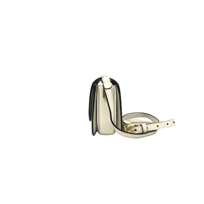 CUCCi-A cream-colored single-shoulder bag made of cowhide.