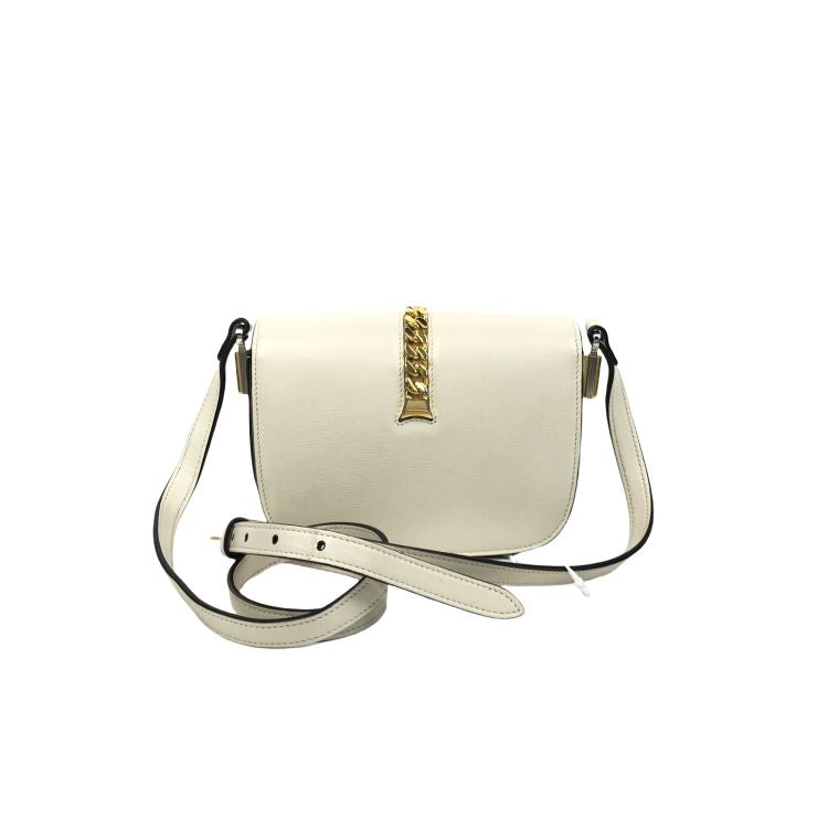 CUCCi-A cream-colored single-shoulder bag made of cowhide.
