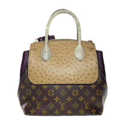LOUIS VUITTON BORDEAUX OSTRICH LIZARD MAJESTUEUX TOTE MM