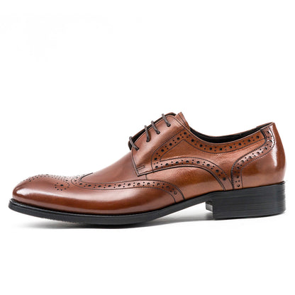 Brock carved casual leather shoes