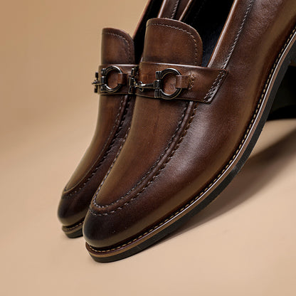 Business Men's Casual shoes Platform soled men's loafers